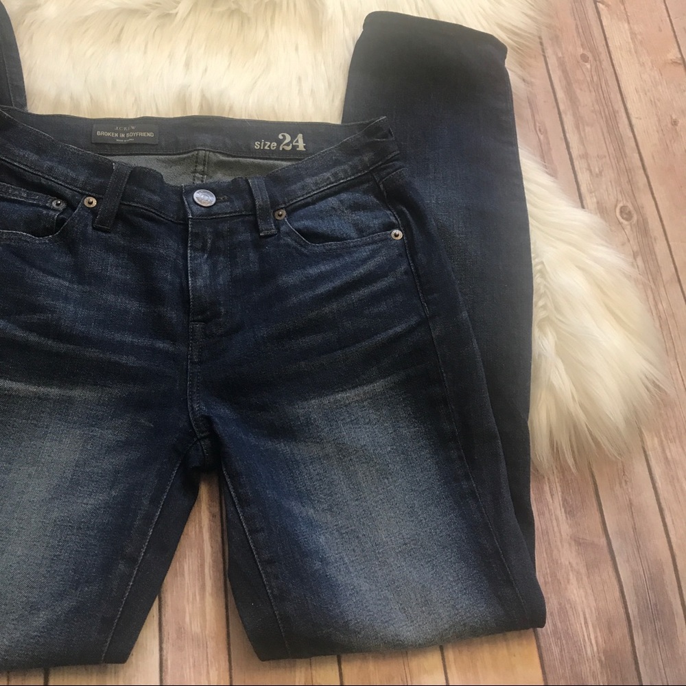J. Crew broken in boyfriend jean Freddie med wash - Picture 4 of 6